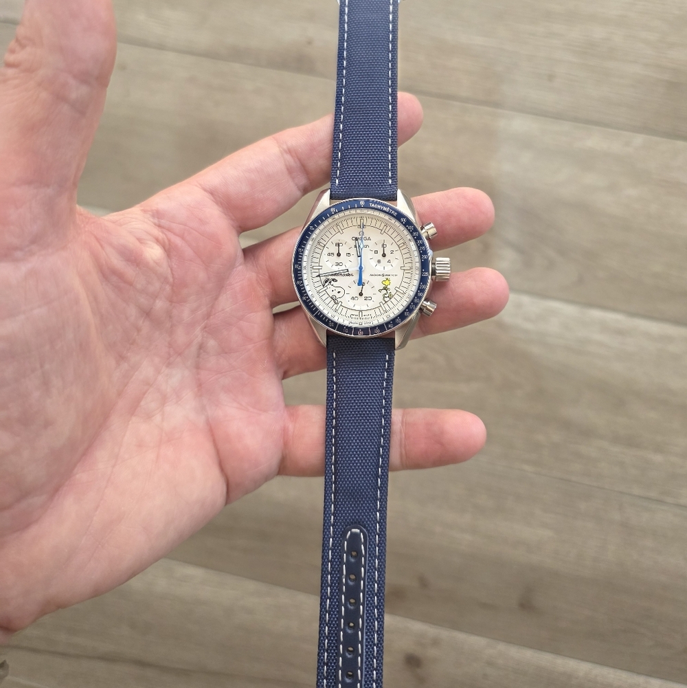 SWATCH MOONWATCH SNOOPY Speedmaster In STAINLESS STEEL - Customizable. 42mm - Picture 6 of 9